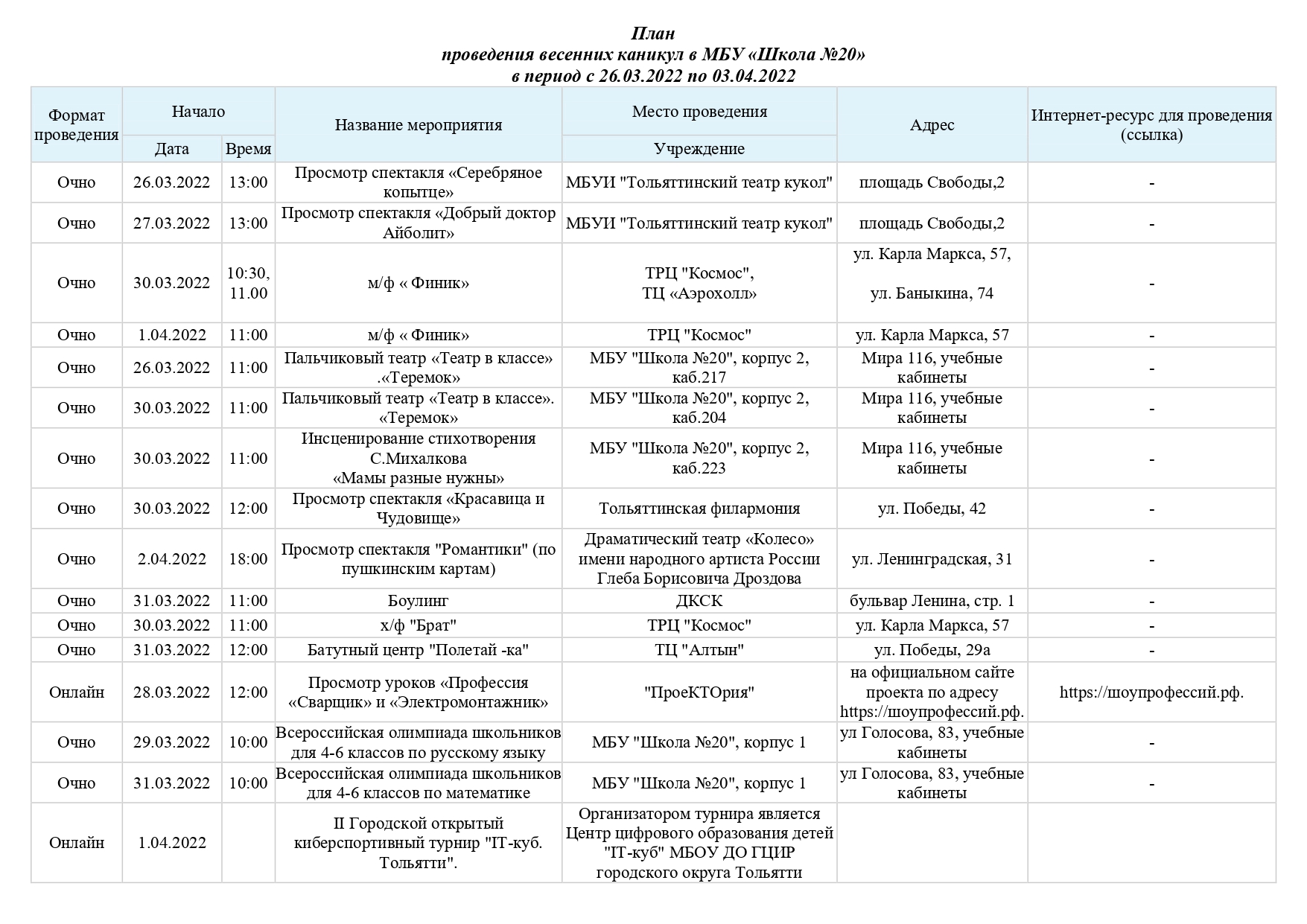 Каникулы 20. План мероприятий на весенние каникулы в школе 2022. План мероприятий на каникулы в школе 2 триместр. МБУ школа 11 г.о.Тольятти официальный. МБУ школа 21 Тольятти официальный сайт.